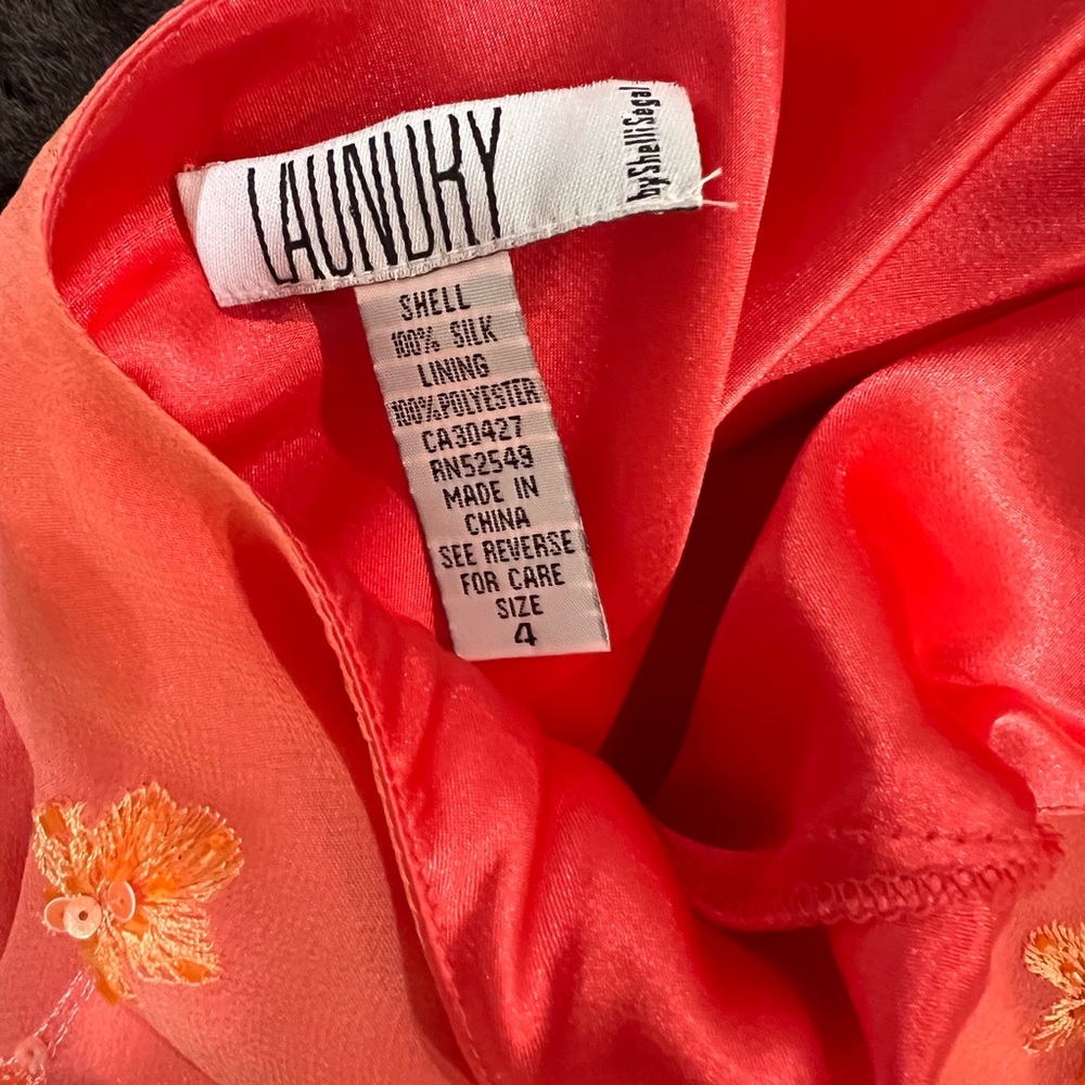 Laundry By Shelli Segal Coral Midi Dress - Picture 5 of 6